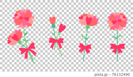 ハートの花びらのカーネーションセット 76132490