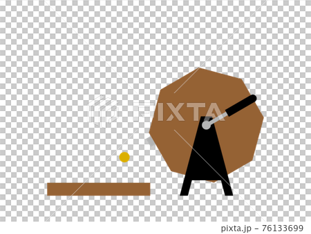 福引きをしているイラスト 福引きをしているイラスト 76133699