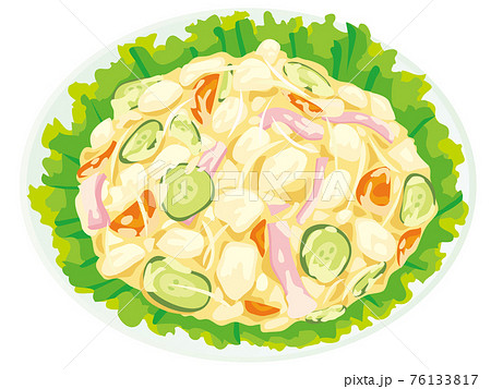 ポテトサラダのイラスト素材