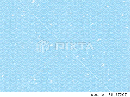 青和紙柄のイラスト素材