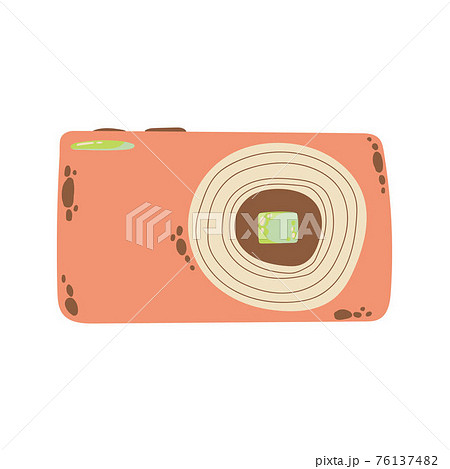 Cute compact photo camera icon in cartoon flat design. Digital camera with battery grip clip art in doodle style. Vector illustration isolated on white background. Cute compact photo camera icon in cartoon flat design. Digital camera with battery grip clip art in doodle style. Vector illustration isolated on white background. 76137482