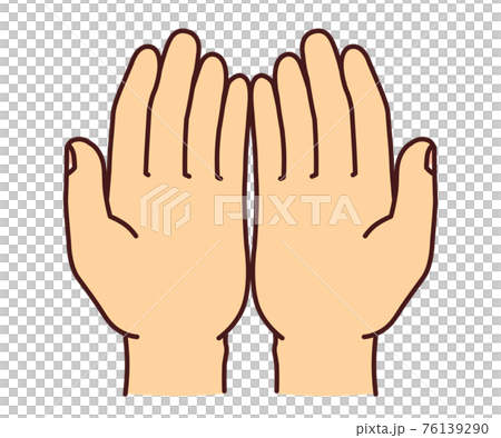 雙手交接的插圖素材 76139290