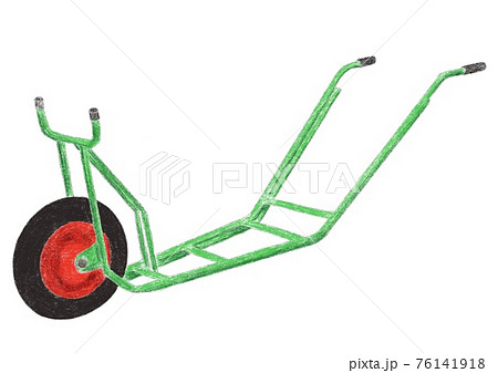 植木用一輪車のイラスト素材