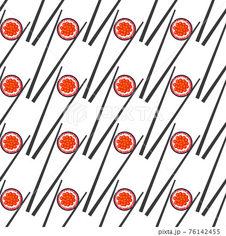 Sushi and chopsticks seamless pattern 76142455