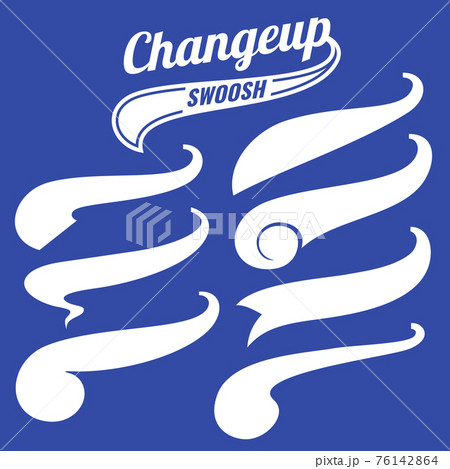 Vintage swash baseball logo tails set Vintage swash baseball logo tails set 76142864