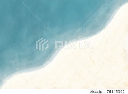 海の波打ち際の俯瞰図 手描き水彩イラスト素材のイラスト素材 海の波打ち際の俯瞰図 手描き水彩イラスト素材のイラスト素材