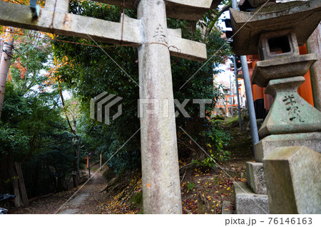 京都一周トレイル　伏見稲荷大社四辻からの小径 76146163