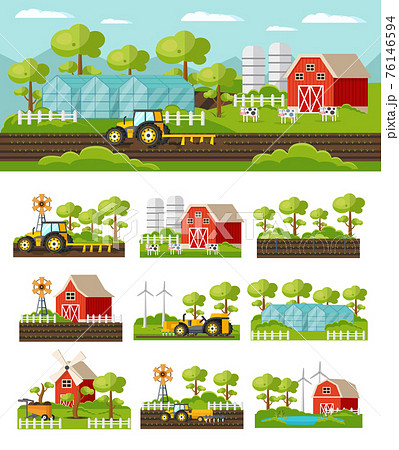 Colorful Farming Concept Colorful Farming Concept 76146594