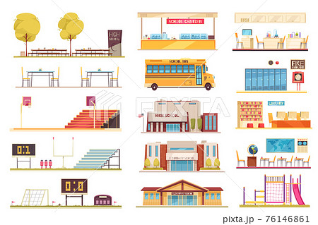 School Facilities Flat Set School Facilities Flat Set 76146861