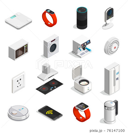 Internet Of Things Isometric Icons 76147100