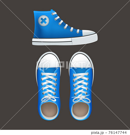Sneakers tennies popular youth footwear icons 76147744