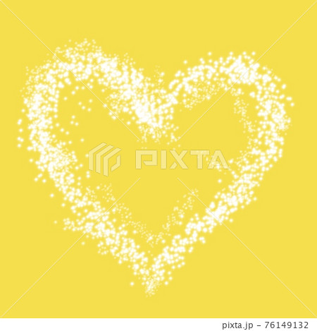 White heart on a yellow background, illustration White heart on a yellow background, illustration 76149132