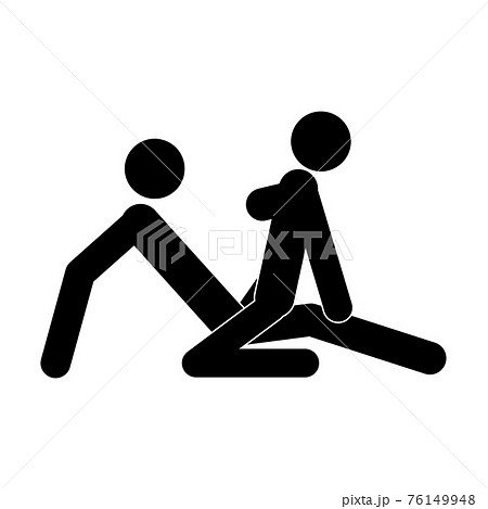 Cartoon Sex Poses. Concept Of Passion Erotic....のイラスト素材 