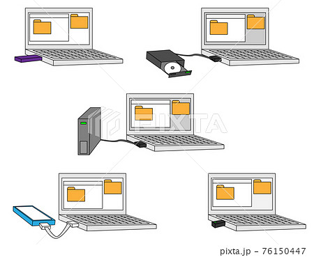 パソコンと接続したデバイス_pcdevice 76150447