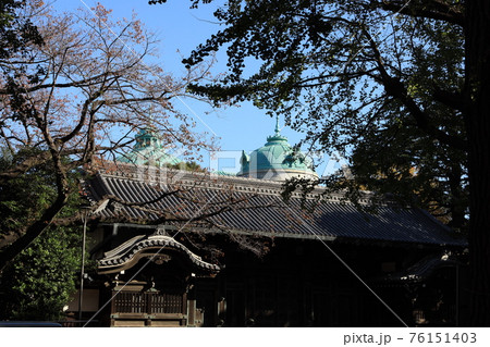東京都台東区上野公園の旧因州池田屋敷表門（黒門） 76151403
