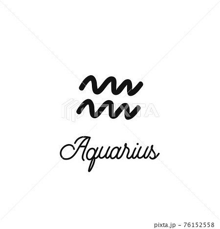 Zodiac sign traditional symbol, hand drawn with signature. Magical ancient mystical symbol 76152558