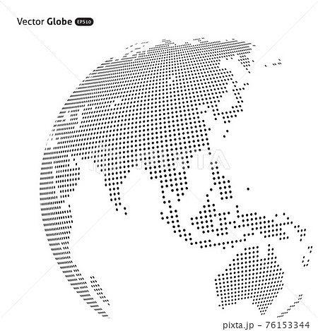 Vector abstract dotted globe Vector abstract dotted globe 76153344