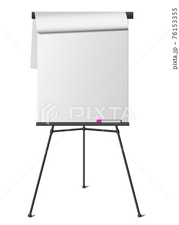 Flip chart office whiteboard for business Vector Image