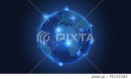 Business concept of Global network connection 76153385