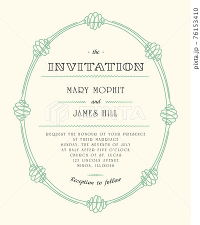 Classic wedding invitations 76153410