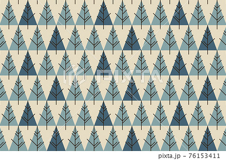 Christmas trees seamless pattern 76153411