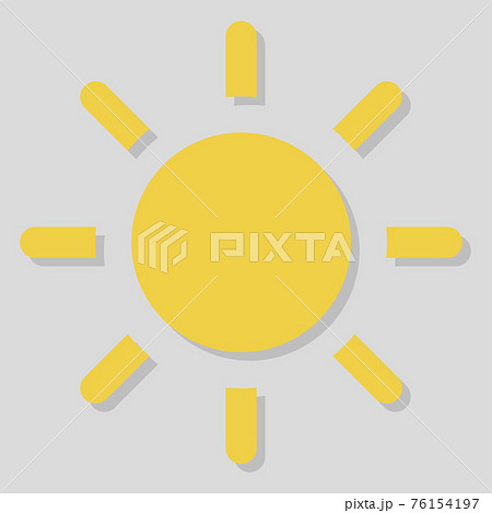 Isolated vector object weather icon sun Isolated vector object weather icon sun 76154197