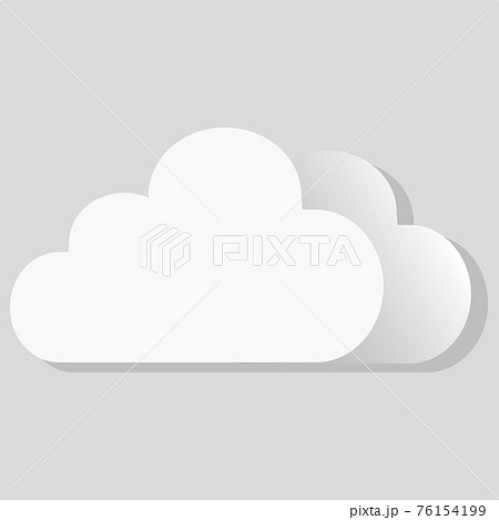 Isolated vector object weather icon cloudy 76154199
