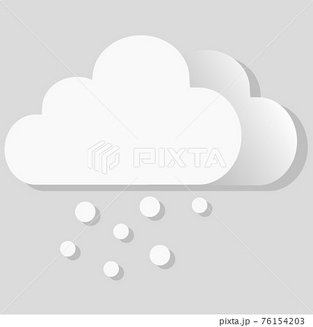 Isolated vector object weather icon snow 76154203