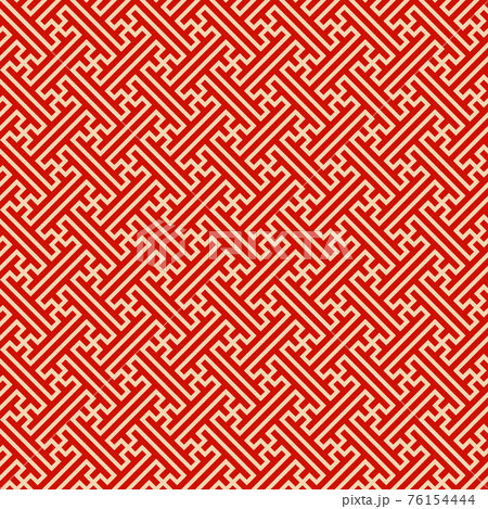 Seamless ethnic sayagata geometric pattern 76154444