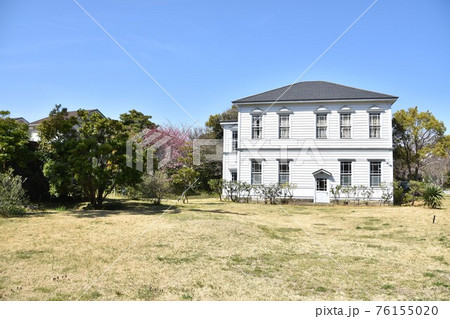 サナトリウム　茅ヶ崎南湖院と桜　 76155020