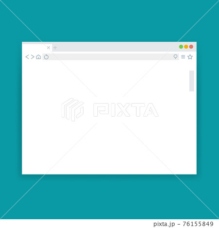 Browser window, blank web page template 76155849