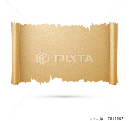 Old ancient papyrus, parchment scroll illustration Old ancient papyrus, parchment scroll illustration 76156074