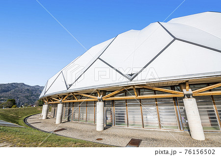 島根県出雲市　晴天の出雲ドーム 76156502