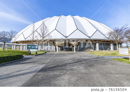 島根県出雲市 晴天の出雲ドーム 島根県出雲市 晴天の出雲ドーム 76156504