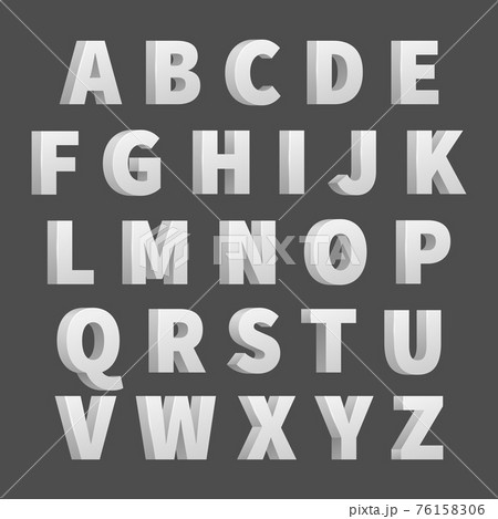 Volume 3D alphabet letters 76158306