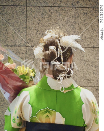 大学生の卒業式のヘアセット 76159676