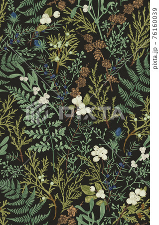 Botanical seamless pattern. Vintage. 76160039