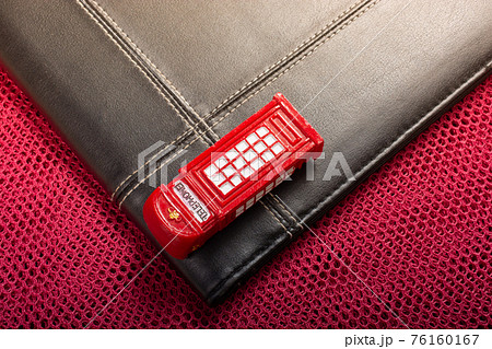 Classical British style Red phone booth 76160167