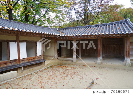 韓国 ソウルの世界遺産 昌徳宮の秘苑の写真素材