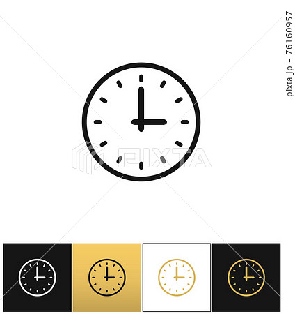 Clock sign or simple time icon Clock sign or simple time icon 76160957