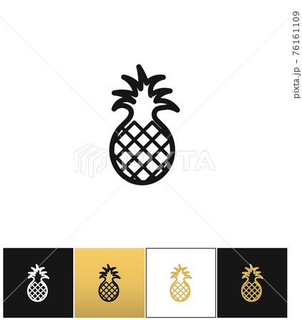 Pineapple sweet exotic dessert icon Pineapple sweet exotic dessert icon 76161109