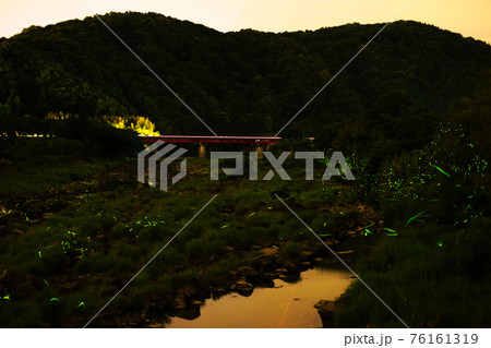 ホタルの飛ぶ風景 76161319