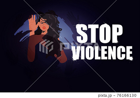 scared terrified woman stop violence and aggression concept portrait horizontal scared terrified woman stop violence and aggression concept portrait horizontal 76166130
