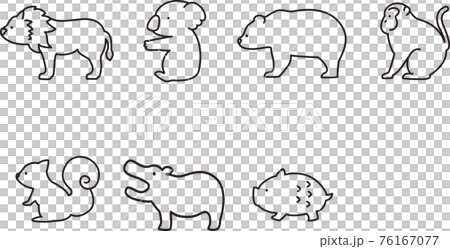 動物線條畫集 2 76167077
