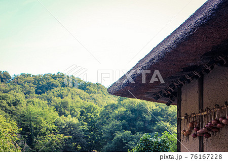 農村の風景(岩手・みちのく民俗村) 農村の風景(岩手・みちのく民俗村) 76167228