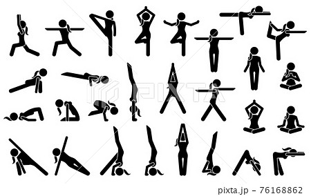 Yoga Stick Pose Stock Illustrations – 424 Yoga Stick Pose Stock  Illustrations, Vectors & Clipart - Dreamstime
