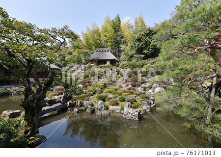 等持院　庭園と清漣亭　京都市 76171013