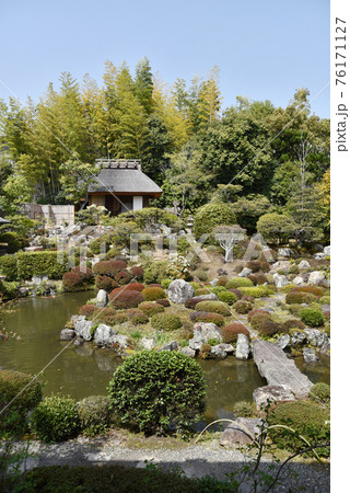 等持院　庭園と清漣亭　京都市 76171127