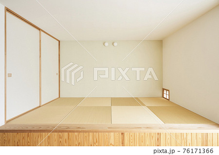 新築住宅の小上がりの和室 新築住宅の小上がりの和室 76171366
