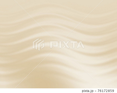 景素材　ウェーブ　ベージュ　グラデーション　テクスチャ 76172859